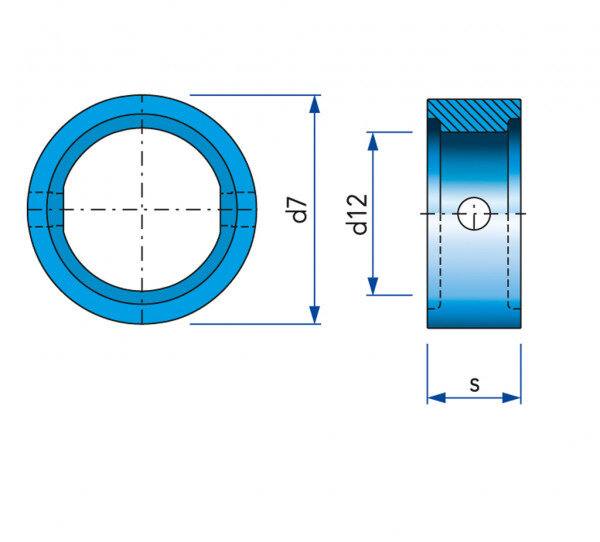 Spare seal for butterfly valve DN 32 EPDM