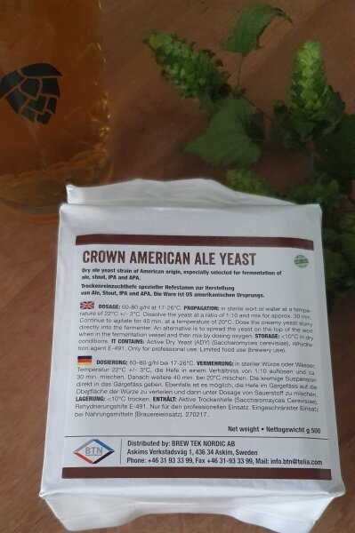 Crown American Ale yeast / 0,5 kg VacuPad