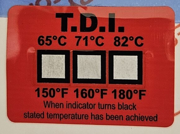 BBGT 376 Temperaturmessstreifen TDI (+65/71/82 °C), 1.000 Stück