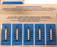 BBGT 377 Temperaturmessstreifen (5 Punkte 77/82/88/93/99 °C), 10 Stück